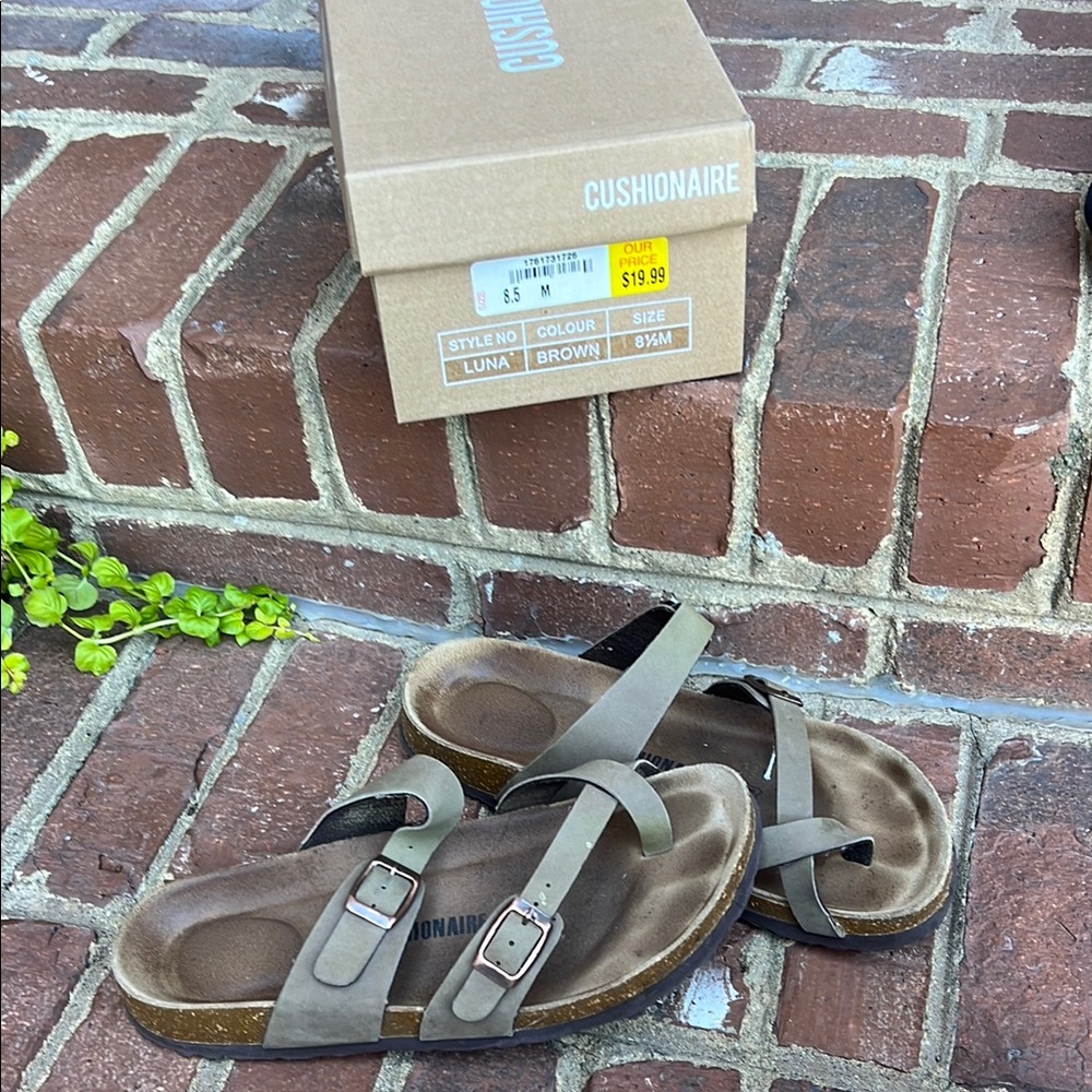 Cushionaire Brown Sandals